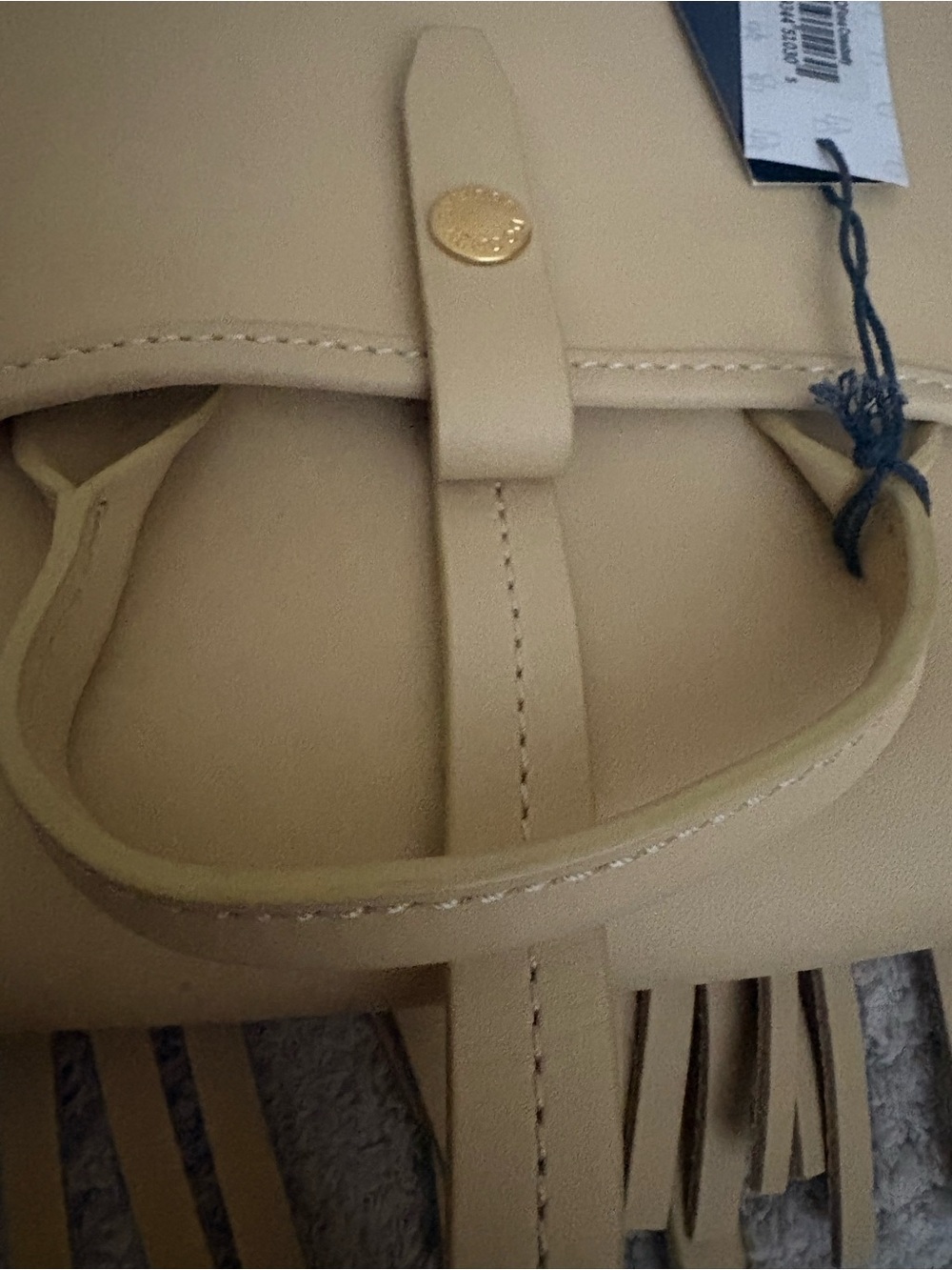 Dooney & Bourke Lulu Fiona Fringe Crossbody Bag in Cream NWT - Picture 11 of 16